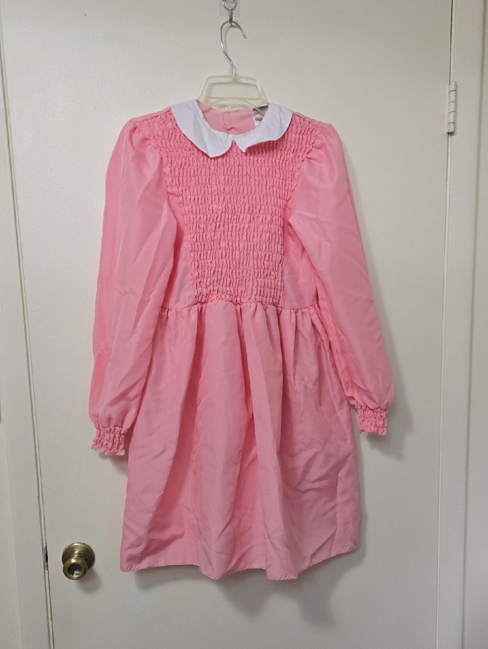 Stranger Things Girl Eleven Pink Dress Adult Costume Socks Incl Size XL (14-16) - Picture 2 of 7